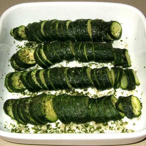 Courgettes aux herbes cuisson express