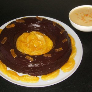 Gâteau couronne au chocolat et à l’orange