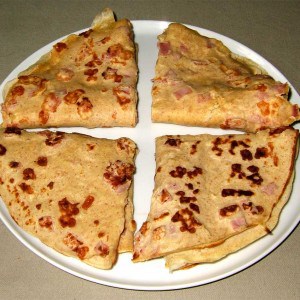 Crêpes rustiques au jambon fromage