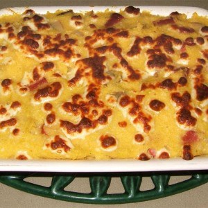 Gratin de polenta végétarien