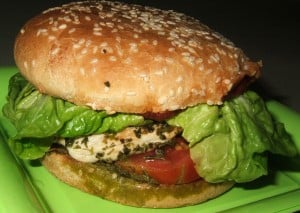 hamburger de poulet