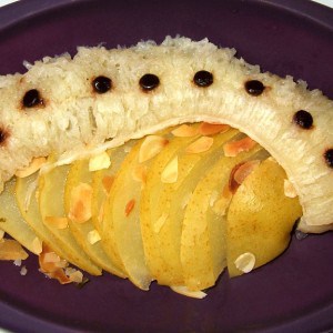 Papillote pomme banane