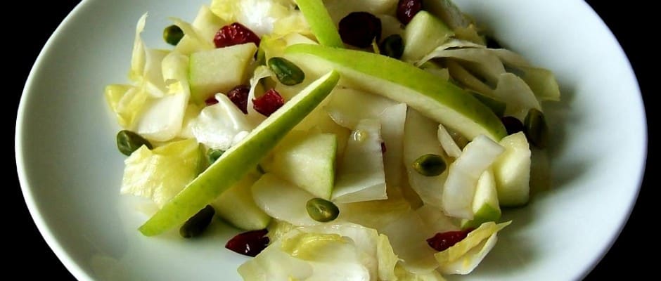 Salade d'endives aux canneberges
