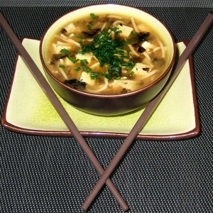 Soupe asiatique aux algues