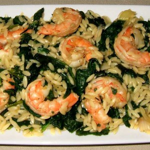 Risoni ou Orzo aux crevettes