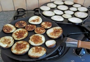 aubergines grillées