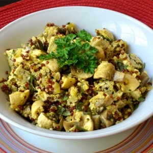 Sauté de champignons au quinoa