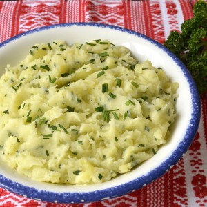 Ecrasée de pommes de terre aux herbes