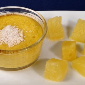 Flan ananas noix de coco