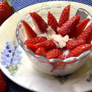 Coupe fraises-vanille