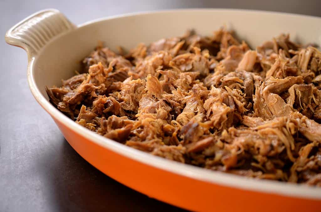 Pulled pork (porc effiloché)