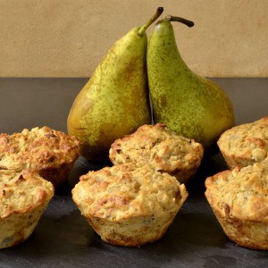 Muffins aux poires et noisettes