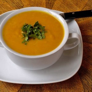 Velouté de potimarron au gingembre