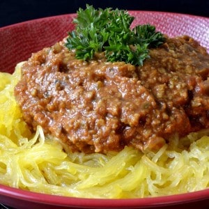 Spaghetti bolognaise végan