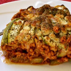 Lasagnes de courgettes végétariennes