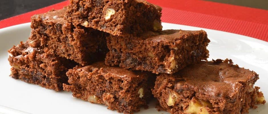 Brownies au potiron et aux noix