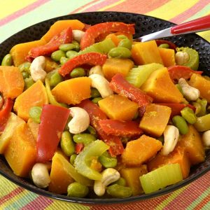 Curry de courge butternut et autres légumes