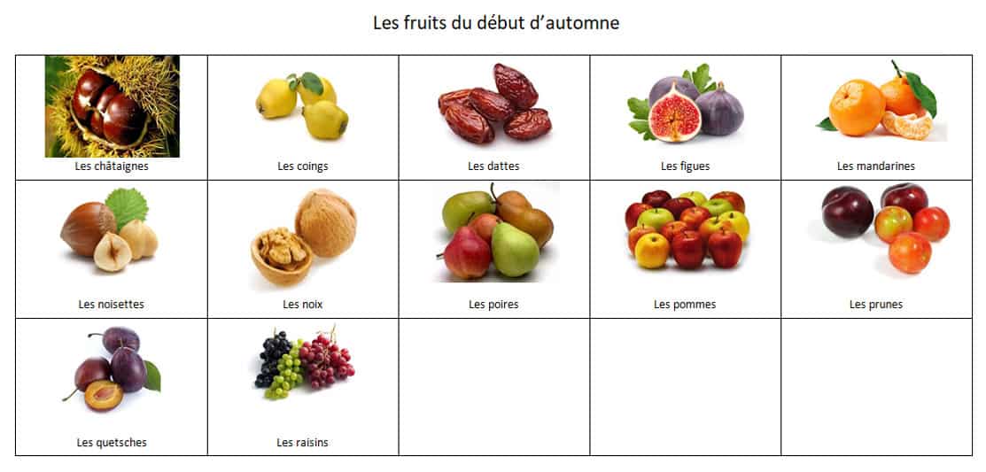 Fruits d'automne