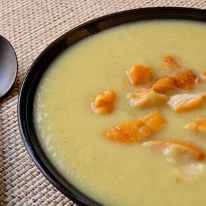 Velouté de céleri au haddock