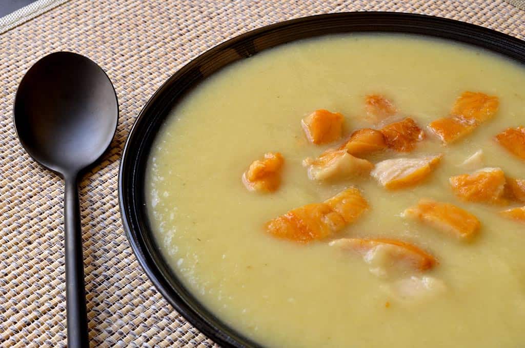 Velouté de céleri au haddock