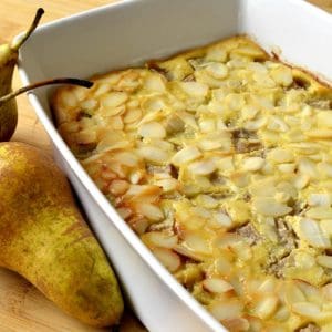 Clafoutis aux poires et amandes