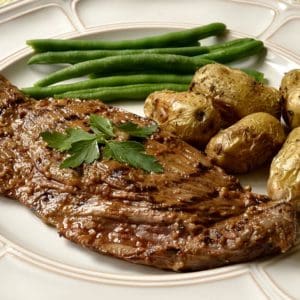 Bavette d'aloyau marinée