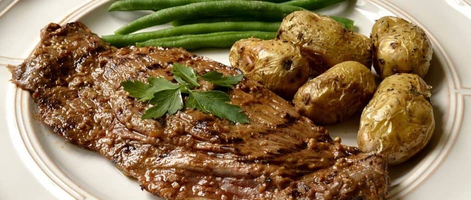 Bavette d'aloyau marinée