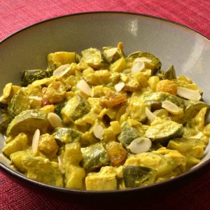 Courgettes au curry