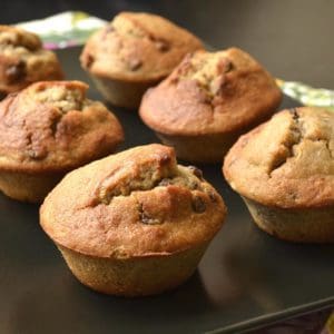 Petits gâteaux banane, chocolat et noix de coco