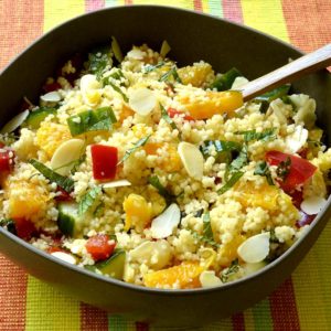 Salade de couscous à l'orange et à la menthe