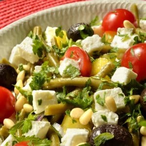Salade de haricots verts à la grecque