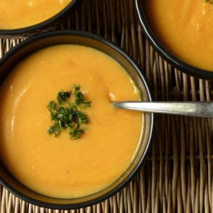 Velouté de patate douce à l'orange