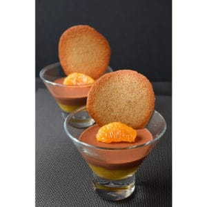 Panna cota au chocolat et à l'orange