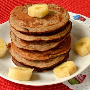 Pancakes à la banane et au sarrasin