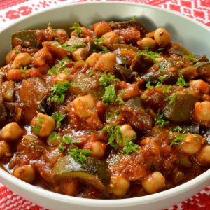 Poêlée de légumes d'été aux pois chiches