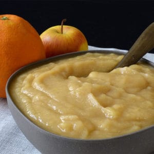 Compote pomme orange à la cannelle